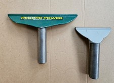 Woodturning lathe tool rests. Record Power 8" & 4" wide. 1" tool post diameter