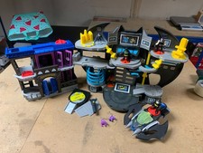 Imaginex DC Batman Bat Cave , Jail and Aircraft Playset Bundle GOOD CON FREEPOST