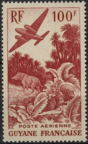 100 french guyana 1947 - french,
