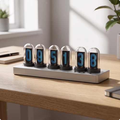 Nixie tube clock - tube, simulation