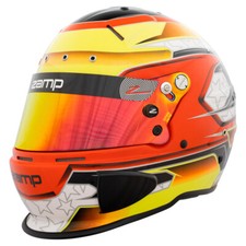 Zamp Helmet RZ 70E Hans Compatible Holes Snell2020 Approved ORCi Karting Orange