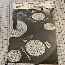 Lyscordet Crochet Pattern Book Home Furnishings Beautiful Creative Table Designs