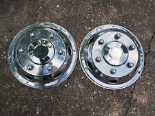 Vintage Lorry Bus Wheel Pair Hubcaps. Pls Read. Used.