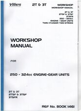 VILLIERS 2-STROKE 2-CYL 2T 3T 2TSF 3TSF & 3TSFR ENGINES WORKSHOP MANUAL (REPRO)