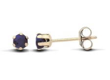 9ct Yellow Gold Blue Sapphire