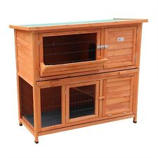 RABBIT HUTCH 4FT GUINEA PIG HUTCHES RUN RUNS BUNNY BUSINESS THE BB-48-DDL-HR