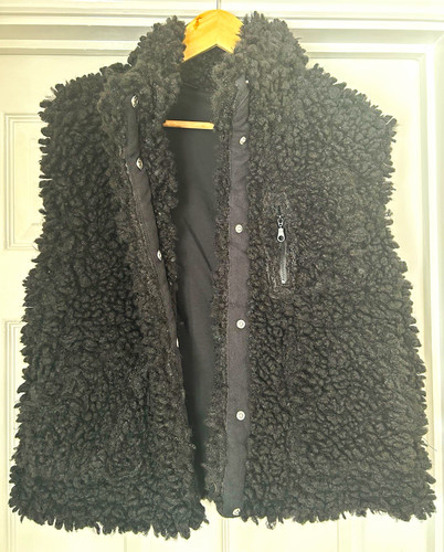 Next girls black teddy fleece - next,
