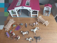 Boxed Schleich Horse Club Bundle With Riding Centre, Horse Stall And Paddock.
