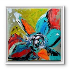 Floral Original Art 10x10