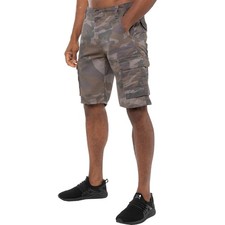 Kruze Mens Cargo Shorts Army