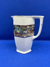Art Deco, Milk Jug, [Dickens Days] 15 cm tall, 7 cm wide.