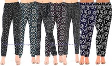 Ladies Summer Straight Leg Tapered Stretch Elasticated Palazzo Trousers UK8-22.