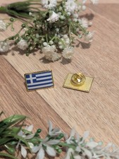 GREECE NATIONAL FLAG Pin Badge
