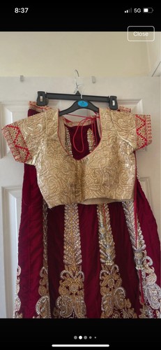 Velvet and silk - silk, lehnga