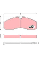 TRW Brake Pads GDB1610 Iveco