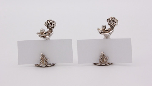 Sterling silver menu holders - menu,