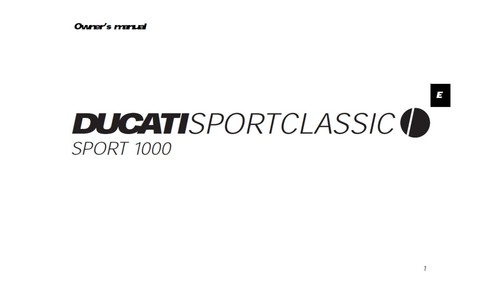 2006 ducati sportclassic sport - ducati,