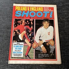 Shoot Magazine - 9 Jun 1973 Poland v England Kenny Hibbitt John Wile Bobby Clark