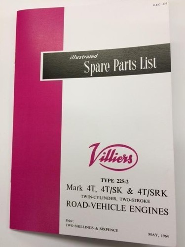 Villiers parts book - 4t,