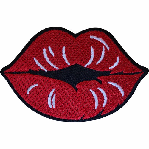 Red lips patch - lips, on
