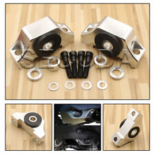 Engine Billet Motor Torque Mounts Kit For Honda Civic EG EK D16 B16 B20 Silver U