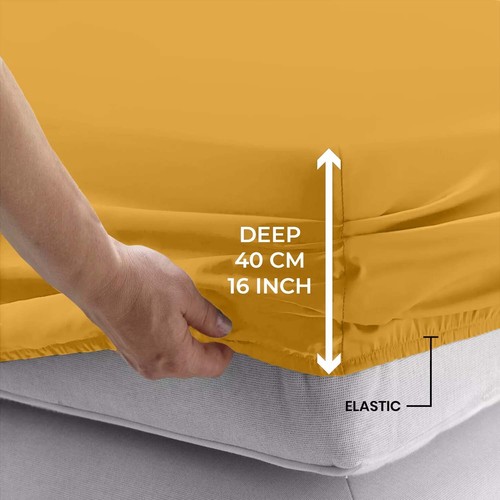 Extra deep fitted sheet - deep, 40