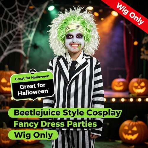 Beetlejuice cosplay wig - cosplay, terror