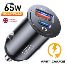 Fast Car Charger 2 Port USB + TYPE C Universal Socket Adapter For iphone Samsung