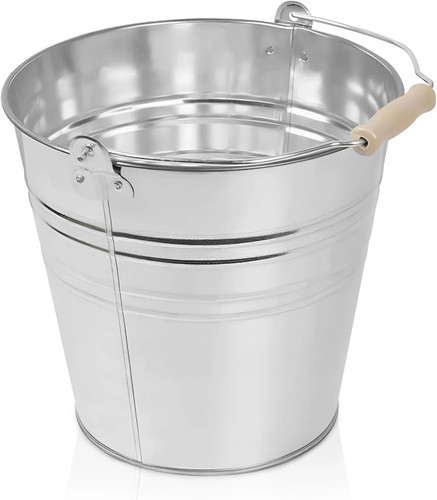 Galvanised bucket 12l - galvanised, heavy