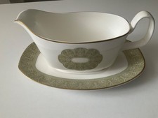 Royal Doulton Sonnet gravy boat and plate