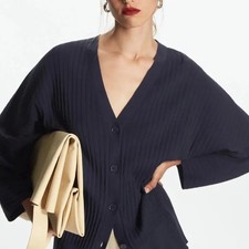 COS Cardigan Size L Navy