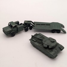 VINTAGE MOKO LESNEY M3 MIGHTY ANTAR TANK TRANSPORTER & CENTURION TANK  1959-66