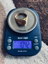 ***Large Chunky Gold Signet Ring - Stamped 750 Weight 10.4g***