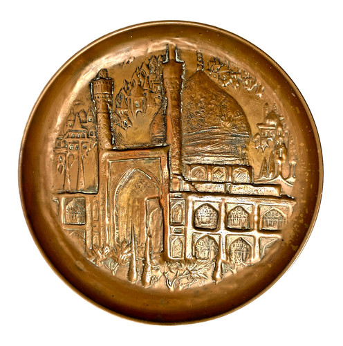 Copper plate with picture - , of