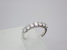 Moissanite Half Eternity Ring