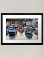 Mevagissey Harbour Framed Art