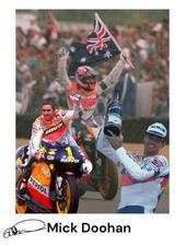 Mick Doohan A4 Printed Signed Autograph picture / framed