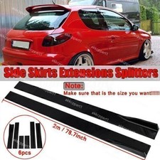 For Vauxhall Opel Astra K MK7 Gloss Side Skirt Rocker Panel Spoiler Splitter Lip