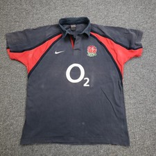 England Rugby Shirt Large Navy