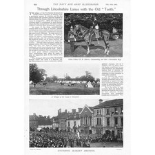 2nd Battalion Lincolnshire Regiment on the March 2x Antique Prints 1897
