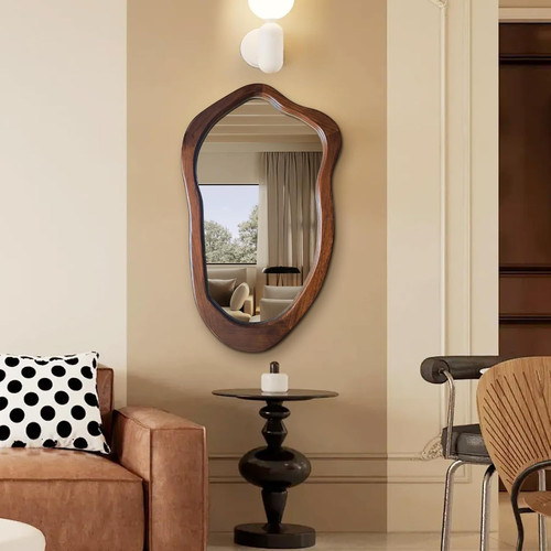 Walnut asymmetrical wall - walnut,