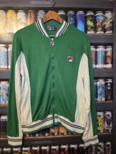 Fila Settanta Men's Medium White Line Tracksuit Jacket Track Top Vintage Retro