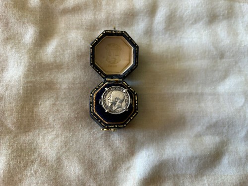 Antique english silver coin - antique,