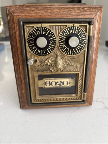 Original post office lock box - office,