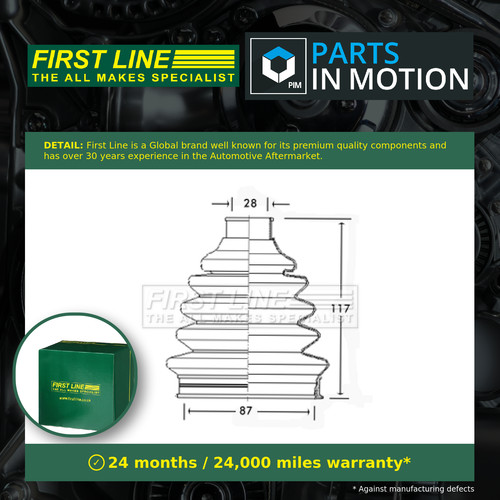 Joint boot outer fcb2331 - cv,
