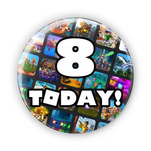Today 8th birthday badge - birthday,