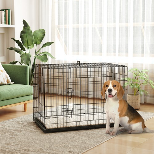 Foldable dog crate with - foldable, 2