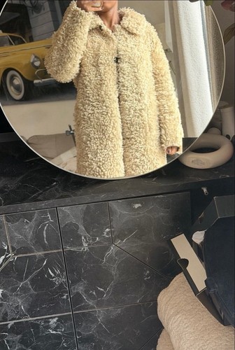 Zara women beige teddy - women’s,