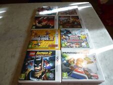 3DS GAMES X8 CASES AND INSTRUCTIONS ONLY NO CARTS MARIO POKEMON LEGO AND MORE VG