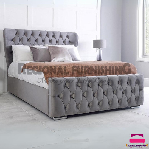 Winged chesterfield ottoman - chesterfield,
